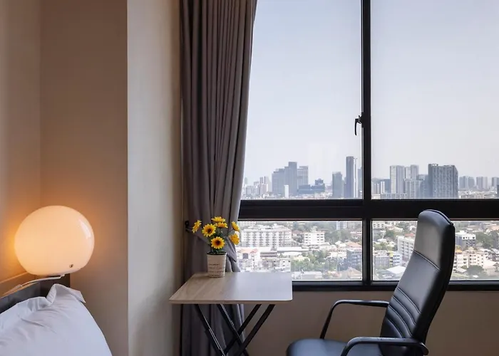 아파트 2bed 2bath Luxuryonnutbtse9 60sqmt Gympoolnetflix 2mins To Bts 방콕