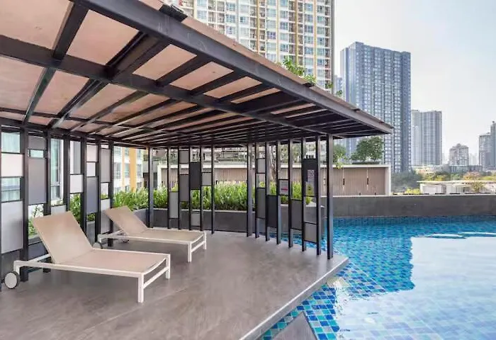 2bed 2bath Luxuryonnutbtse9 60sqmt Gympoolnetflix 2mins To Bts * 방콕
