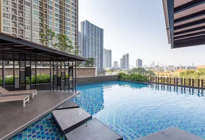 2bed 2bath Luxuryonnutbtse9 60sqmt Gympoolnetflix 2mins To Bts 방콕