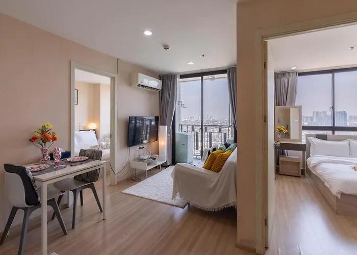 2bed 2bath Luxuryonnutbtse9 60sqmt Gympoolnetflix 2mins To Bts