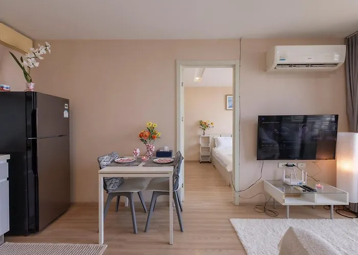 아파트 2bed 2bath Luxuryonnutbtse9 60sqmt Gympoolnetflix 2mins To Bts *